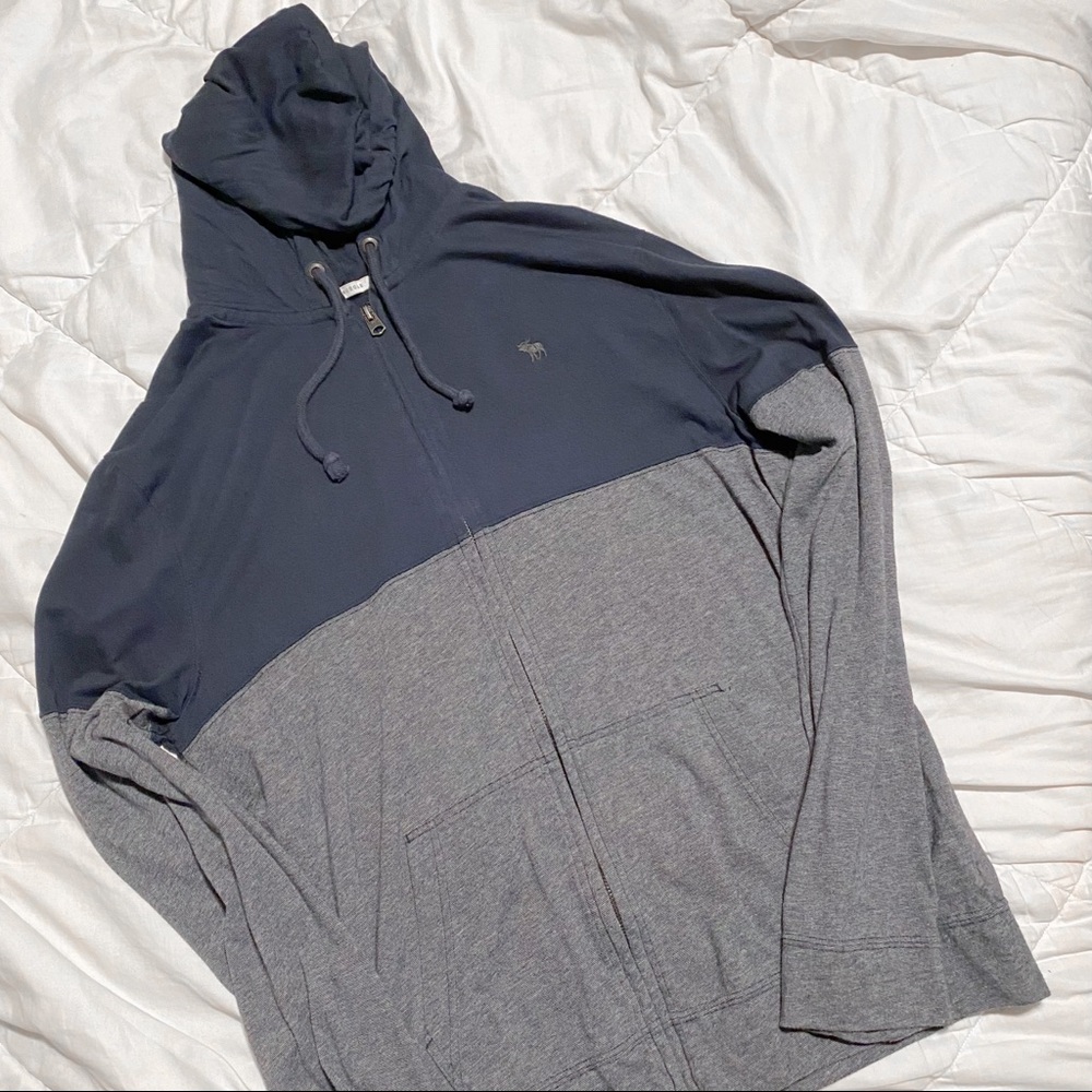 ABERCROMBIE & FITCH: Color Block Zip Up Hoodie